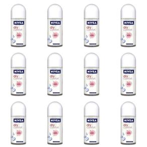 Nivea Dry Confort Desodorante Rollon 50ml - Kit com 12