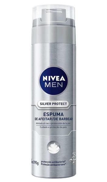 Nivea For Men Espuma Barbear 195g Silver Protect**