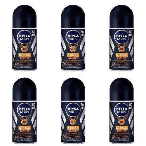 Nivea For Men Stress Protect Desodorante Rollon 50ml (kit C/06)