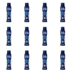 Nivea Fresh Active Desodorante Aerosol Masculino 150ml - Kit com 12