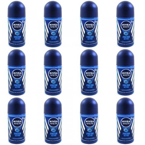 Nivea Fresh Active Desodorante Rollon Masculino 50ml (Kit C/12)