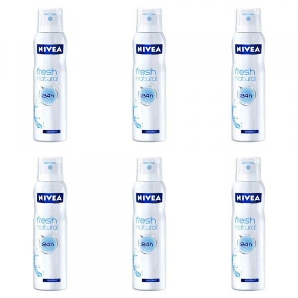 Nivea Fresh Natural Desodorante Aerosol 150ml (Kit C/06)
