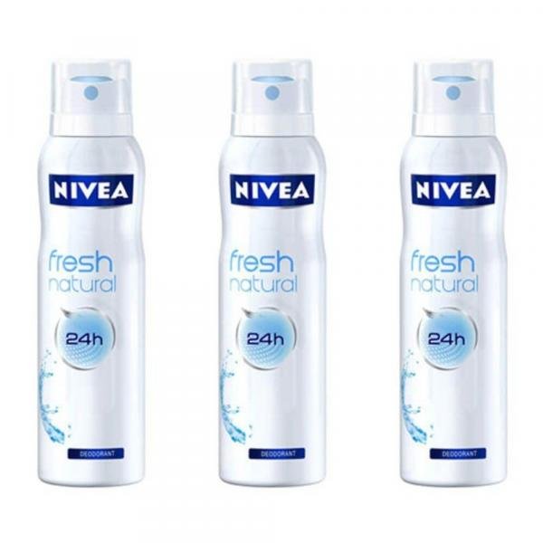 Nivea Fresh Natural Desodorante Aerosol 150ml (Kit C/03)