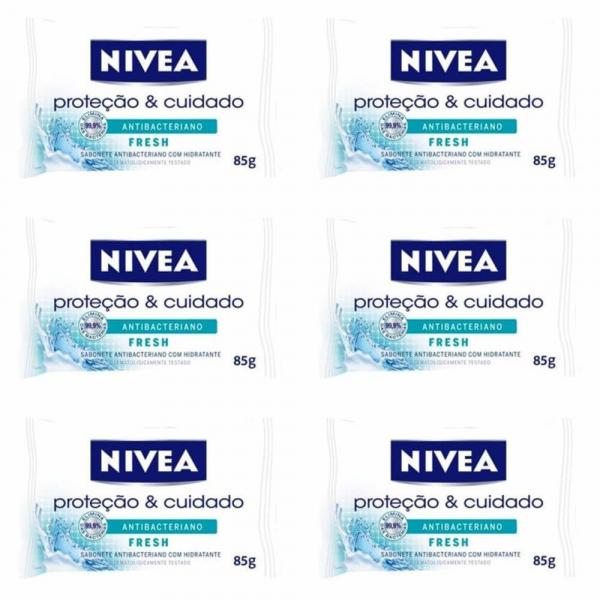 Nivea Fresh Sabonete Antibacteriano 85g (Kit C/06)
