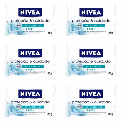 Nivea Fresh Sabonete Antibacteriano 85g (kit C/06)
