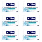 Nivea Fresh Sabonete Antibacteriano 85g (kit C/06)