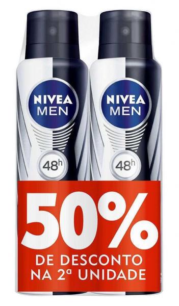 Nivea Kit Desodorante Aerosol Blackwhite Power Leve Mais Pague Menos**