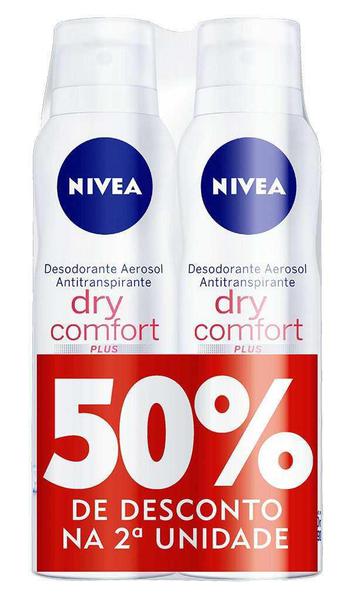 Nivea Kit Desodorante Aerosol Dry Comfort Leve Mais Pague Menos**