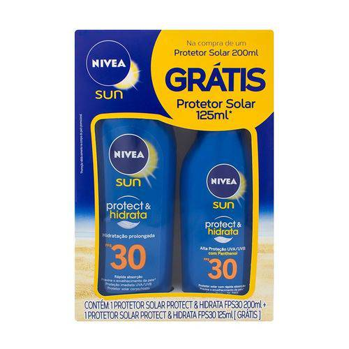 Nivea Kit Sun Protect & Hidrata Fps 30 200ml com Fps 30 de 125ml