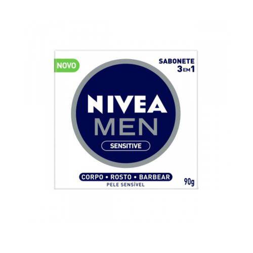 Nivea Men 3em2 Sabonete Sensitive 90g