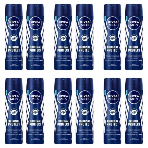 Nivea Original Protect Desodorante Aerosol Masculino 2x150ml (Kit C/06)