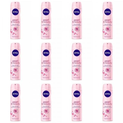 Nivea Pearl Beauty Desodorante Aerosol 150ml (Kit C/12)