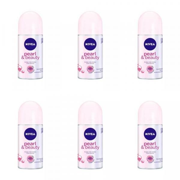 Nivea Pearl Beauty Desodorante Rollon 50ml (Kit C/06)