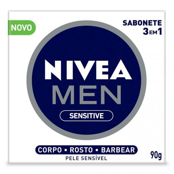 Nivea Sabonete Hidratante Sensitive 3em1 90gramas**