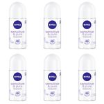 Nivea Sensitive Pure Desodorante Rollon Feminino 50ml (kit C/06)