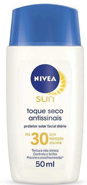 Nivea Sun Protetor Facial Toque Seco Antissinais F30 50ml**