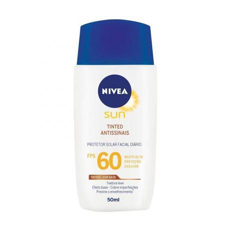 Nivea Sun Protetor Facial Toque Seco Antissinais F60 50ml