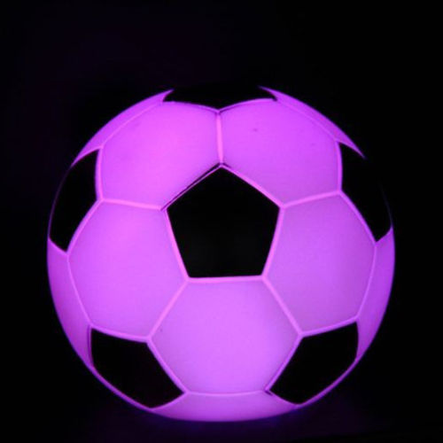 Noite Lamp Futebol Led 7 Alterar Cor Football Night Light Presente Amusing para Amigos