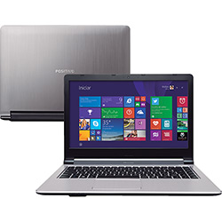 Notebook Positivo Premium XS7205 Intel Core I3 4GB 500GB Tela LED 14" Windows 8.1 - Prata
