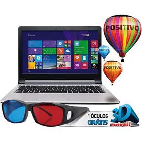 Notebook Positivo Premium Xs8210 Intel Core I5 4Gb 500Gb Led 14`` Windows 8.1 - Prata