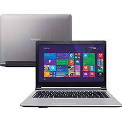 Notebook Positivo Premium XS8325 Intel Core I5 6GB 1TB LED 14" Windows 8.1 - Prata