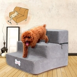 Nova Alta densidade esponja Pet Stair antiderrapante inferior Pet Bed Cat Dog Rampa 3 etapas