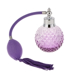Nova Garrafa De Perfume De Cristal Do Vintage Purple Spray Atomizador Vidro Recarregável