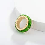 Nova liga anel de diamante cor de jóias personalidade da moda elegante anel geométrica jóias acessórios anel