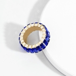 Nova liga anel de diamante cor de jóias personalidade da moda elegante anel geométrica jóias acessórios