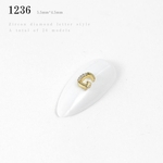 Nova liga Nails Art Supplies estilo japonês Decors 26 letras strass DIY Artesanato Decoração