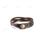 Nova moda jóias de couro bonito lotes Infinito Charm Bracelet Prata Estilo PickD FSH152