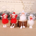 Novas decorações explosões de Natal bonito que senta anjo boneca enfeites de mesa decorações de Natal criativos