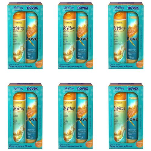 Novex Argan Shampoo + Condicionador 300ml (kit C/06)