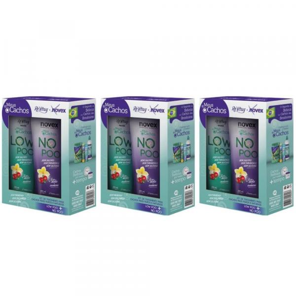 Novex Loo Pow Shampoo + Condicionador 200ml (Kit C/03)