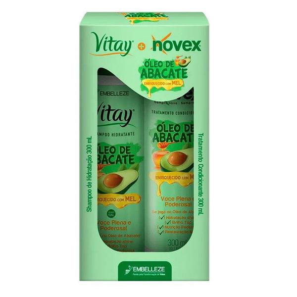 Novex Vitay Kit Shampoo e Condicionador Óleo de Abacate 300ml - Embelleze