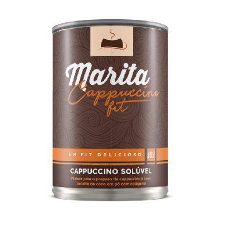 Novo Cappuccino Marita Fit 300g Fonte de Fibras Emagrecedor Natural com Colágeno.