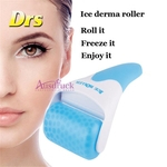 Mini Therapy Beauty Skin lifting cool cooling Ice Roller With Mental Head Anti Aging Rejuvenation Roller Face Body Massage Derma Iced Wheel