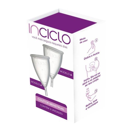 Novo Inciclo Coletor Menstrual - Modelo a (2 Unidades)