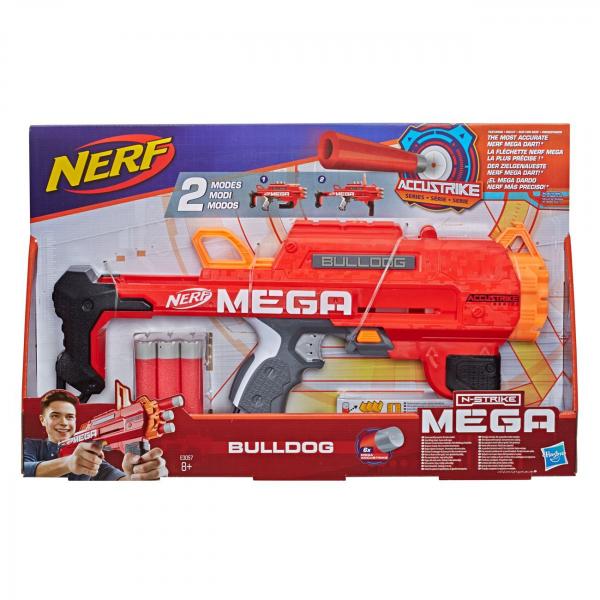 Novo Lançador Nerf Mega Bulldog Accustrike Hasbro E3057