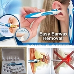 Novo Smart Swab Fácil Earwax Removal suave espiral Ear Cleaner Earwax Evita acúmulo operação é simples