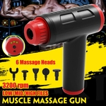 Novos Pistolas de massagem para tecidos Terapia de massagem muscular Pistolas de vibração Aparelho de massagem elétrica Relaxamento corporal ARQUIVOS BAIXOS / MÉDIOS / ALTOS