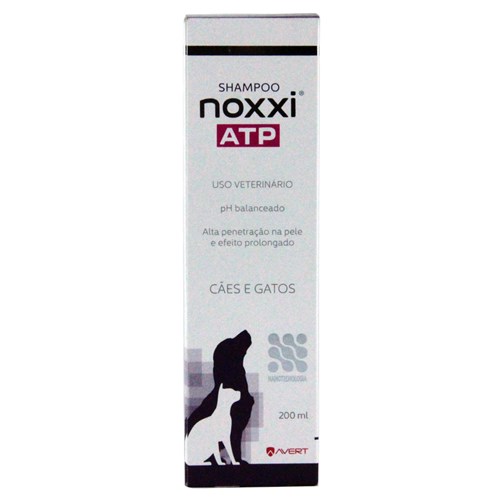 Noxxi Shampoo ATP 200ml Avert Dermatológico Cães e Gatos