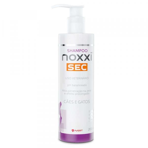 Noxxi Shampoo Sec 200ml - Higienização Regular e Hidratação da Pele e da Pelagem de Cães e Gatos - Avert