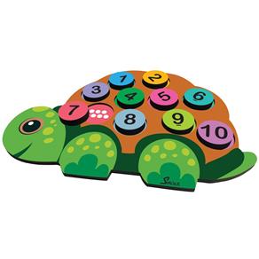 Numeral e Quantidade Baby com Encaixe - Tartaruga -Simque 18 Meses