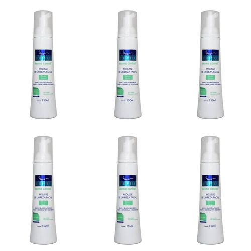 Nupill Derme Control Mousse Limpeza Facial 150ml (kit C/06)