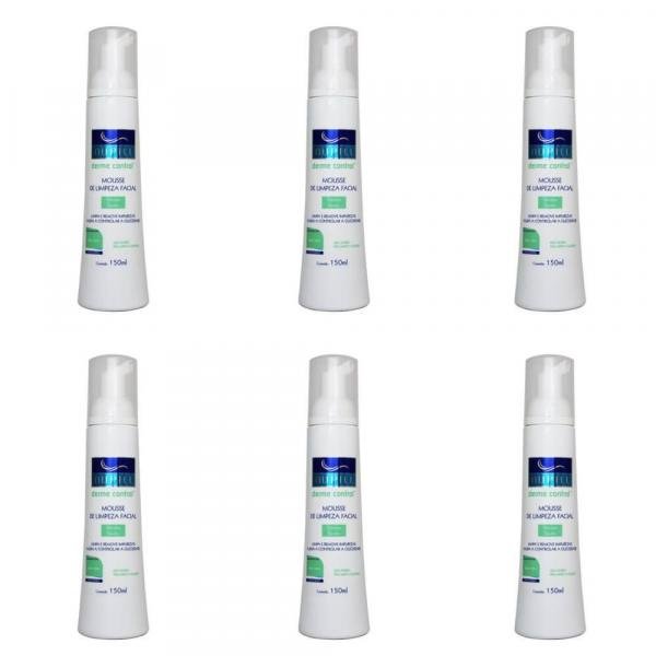 Nupill Derme Control Mousse Limpeza Facial 150ml (Kit C/06)