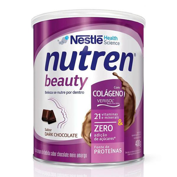 Nutren Beauty Dark Suplemento Alimentar Chocolate Lata 400g