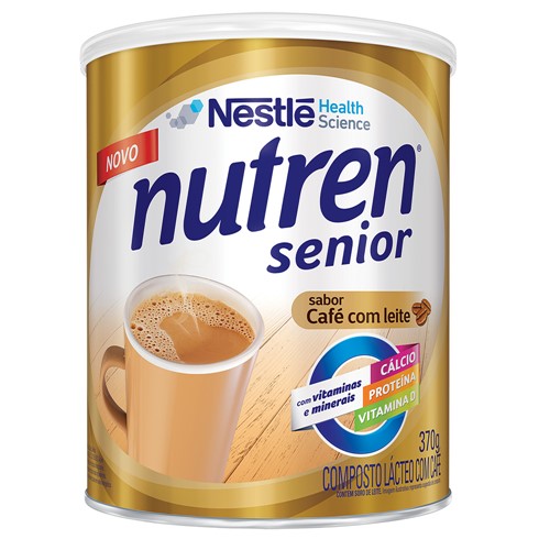 Nutren Senior Café com Leite Suplemento Alimentar 370g