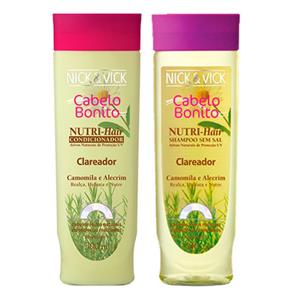Nutri-Hair Clareador Nick & Vick - Kit Shampoo 300ml + Condicionador 300ml Kit