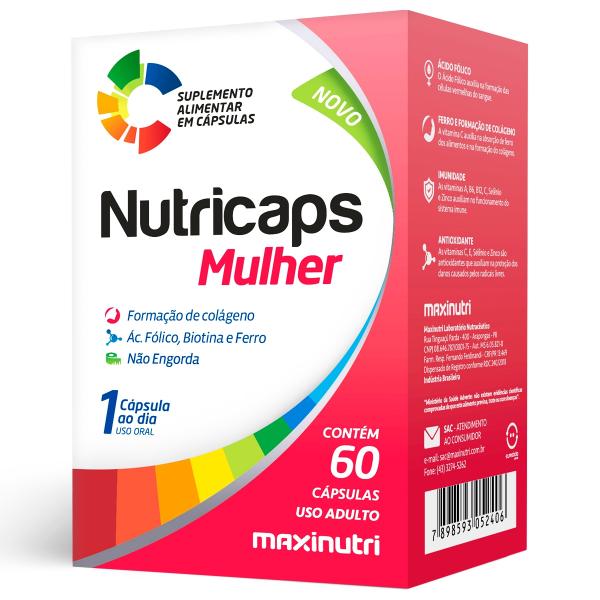 Nutricaps Mulher 60cps Maxinutri